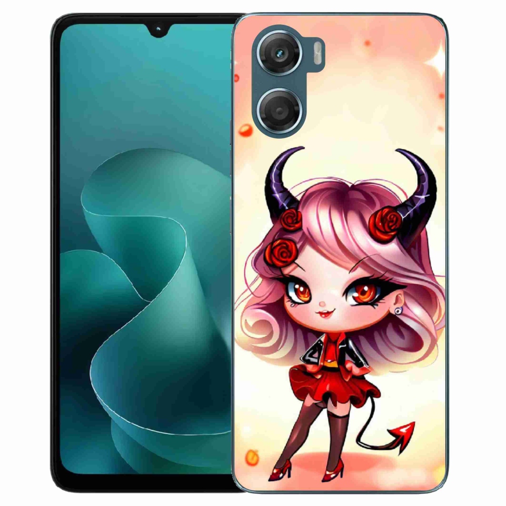 Gélový kryt mmCase na Motorola G06/G06 Power - kreslená čertica