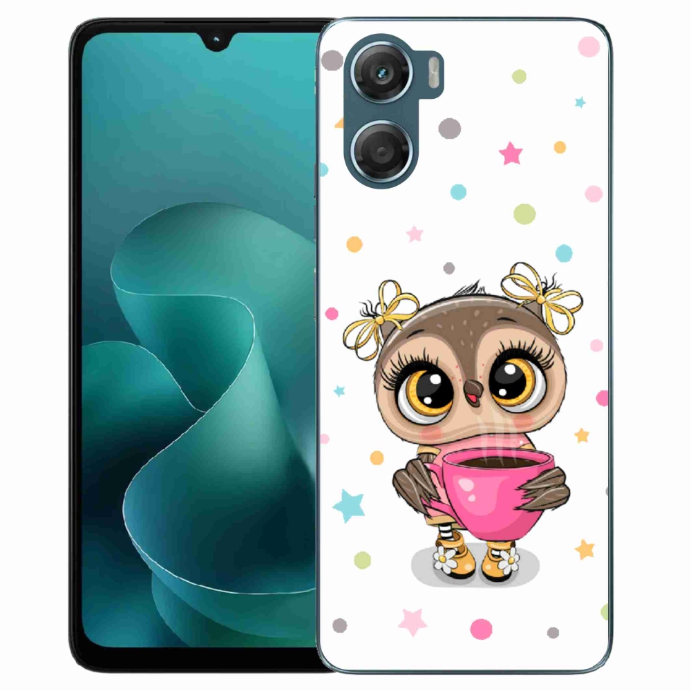 Gélový kryt mmCase na Motorola G06/G06 Power - kreslená sovička