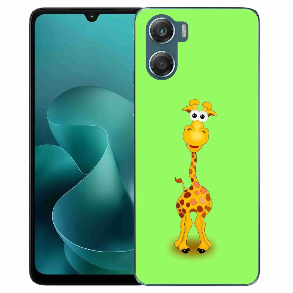 Gélový kryt mmCase na Motorola G06/G06 Power - kreslená žirafa
