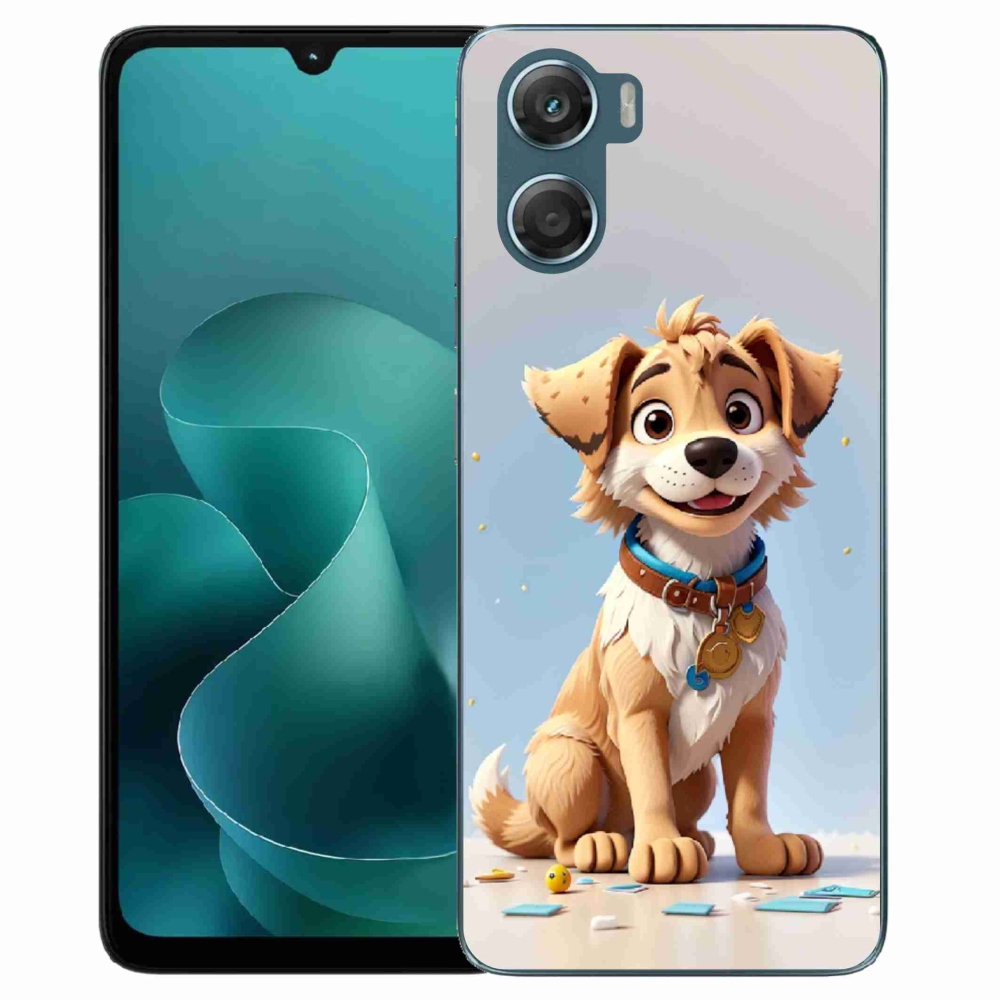 Gélový kryt mmCase na Motorola G06/G06 Power - kreslené šteňa