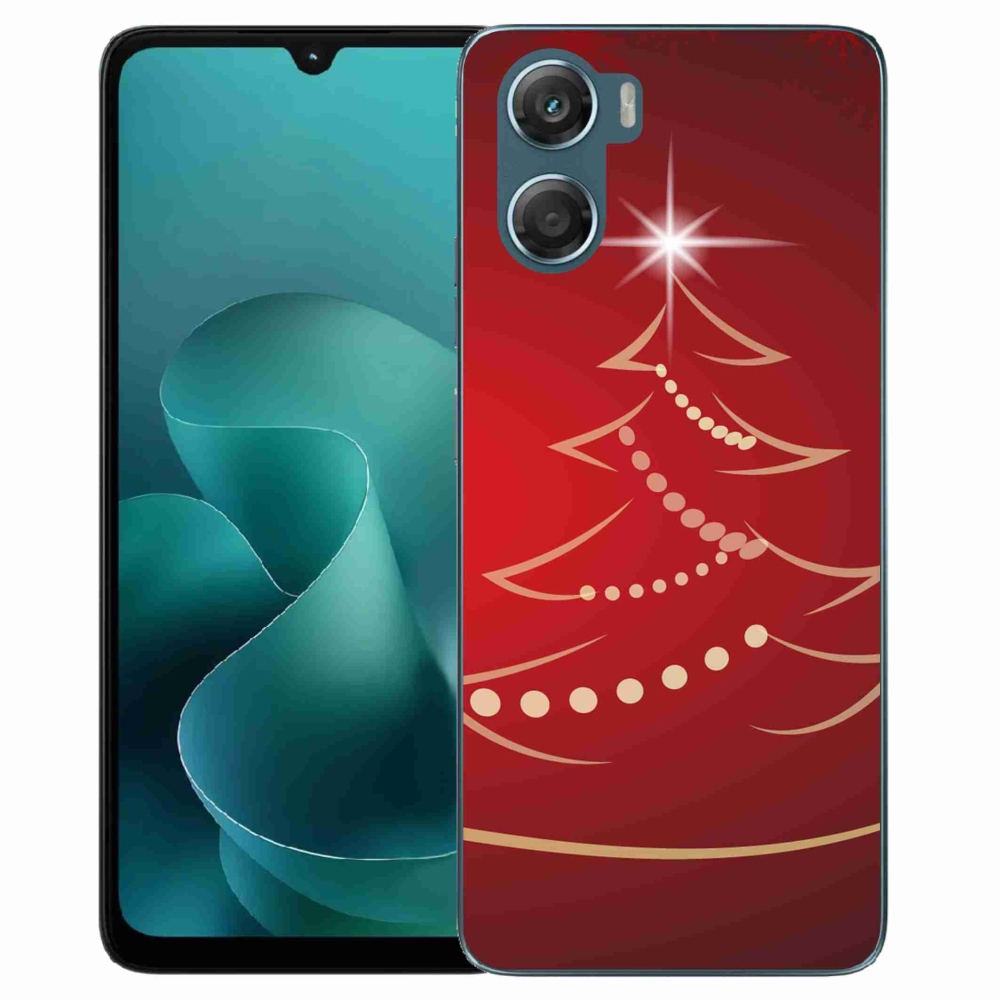 Gélový kryt mmCase na Motorola G06/G06 Power - kreslený vianočný stromček