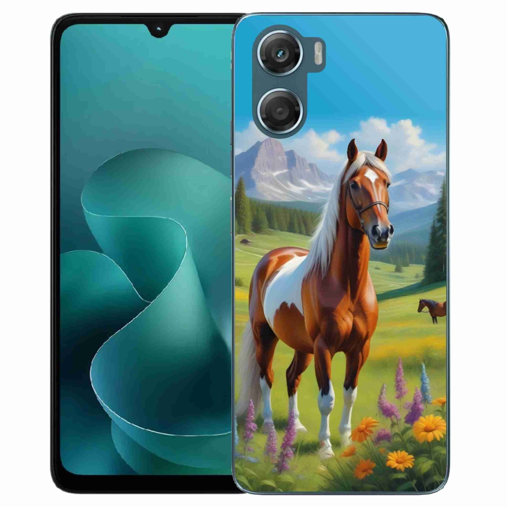 Gélový kryt mmCase na Motorola G06/G06 Power - kôň na lúke