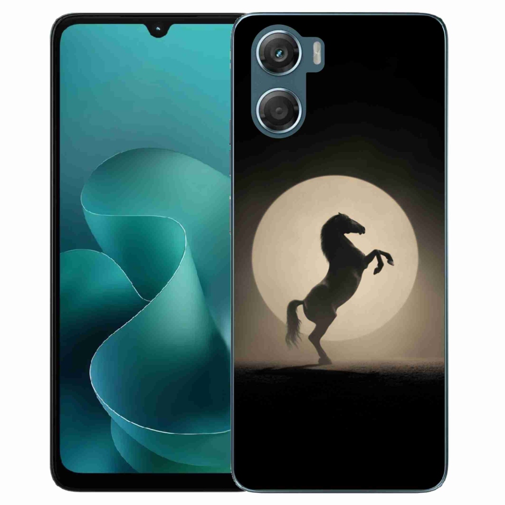 Gélový kryt mmCase na Motorola G06/G06 Power - kôň v siluete