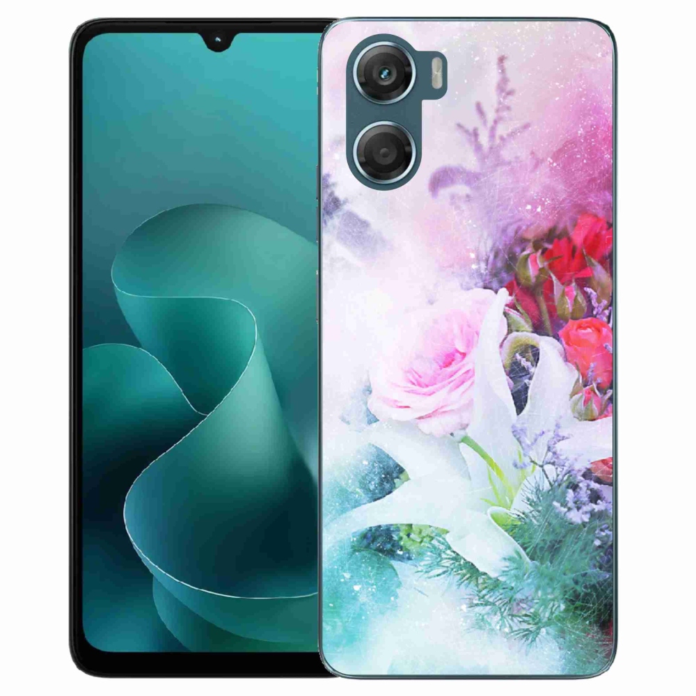 Gélový kryt mmCase na Motorola G06/G06 Power - kvety 4