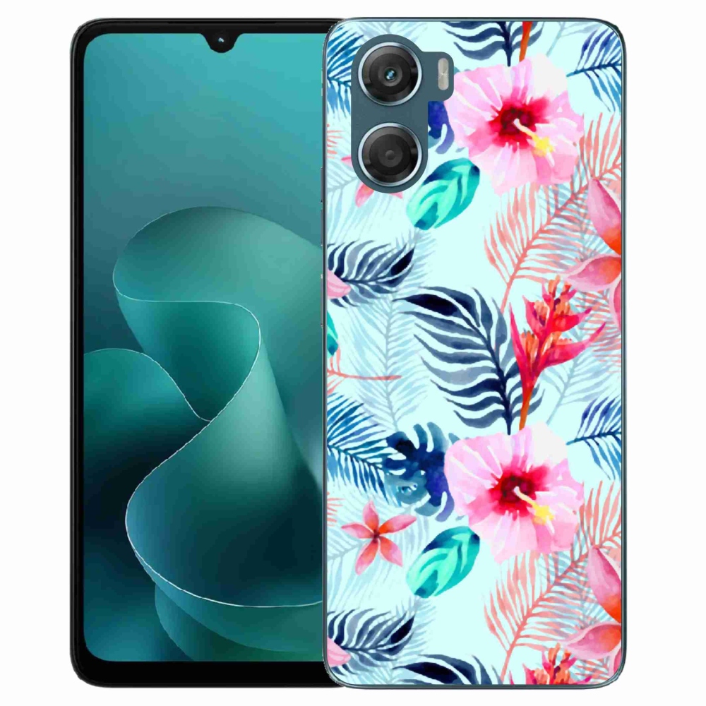 Gélový kryt mmCase na Motorola G06/G06 Power - kvety