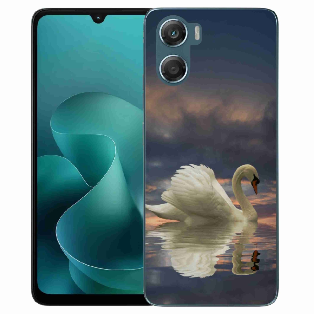 Gélový kryt mmCase na Motorola G06/G06 Power - labuť