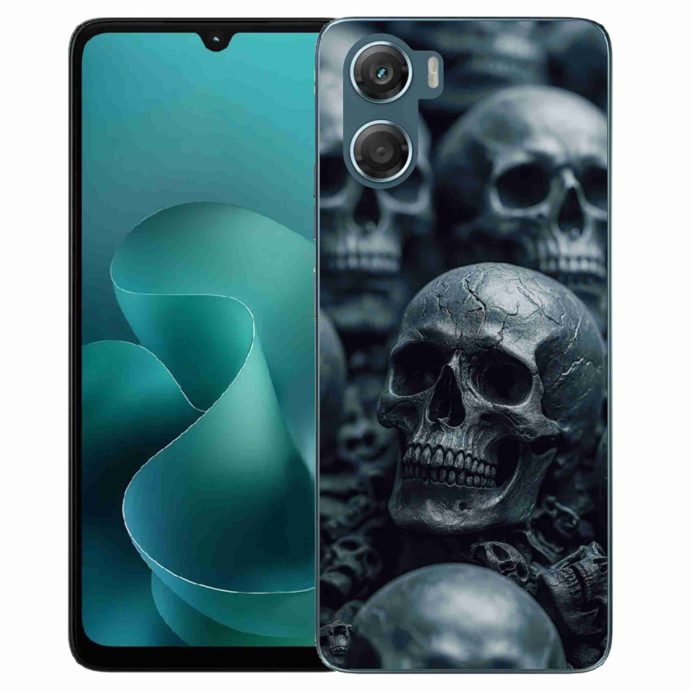 Gélový kryt mmCase na Motorola G06/G06 Power - lebka 2