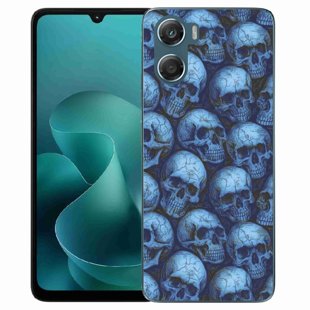 Gélový kryt mmCase na Motorola G06/G06 Power - lebky