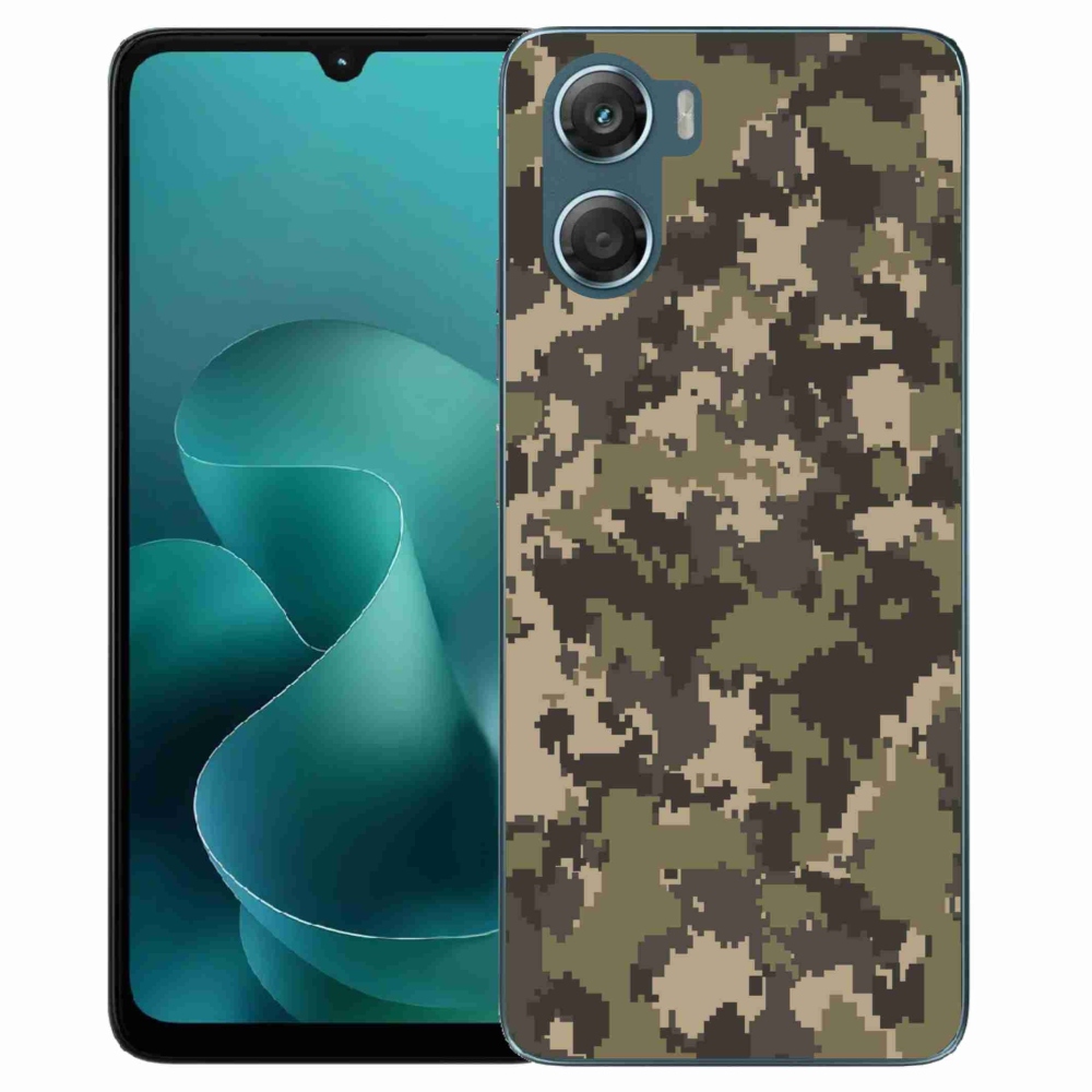 Gélový kryt mmCase na Motorola G06/G06 Power - maskáčový vzor 12