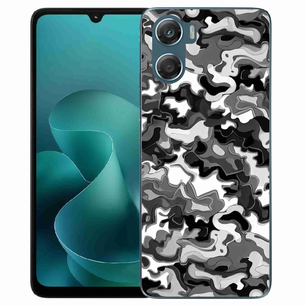 Gélový kryt mmCase na Motorola G06/G06 Power - maskáčový vzor 3