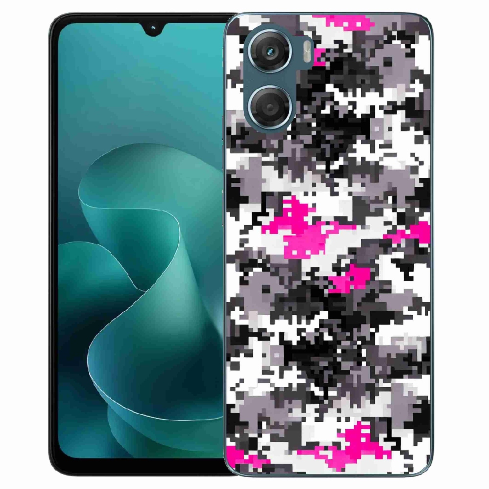 Gélový kryt mmCase na Motorola G06/G06 Power - maskáčový vzor 4