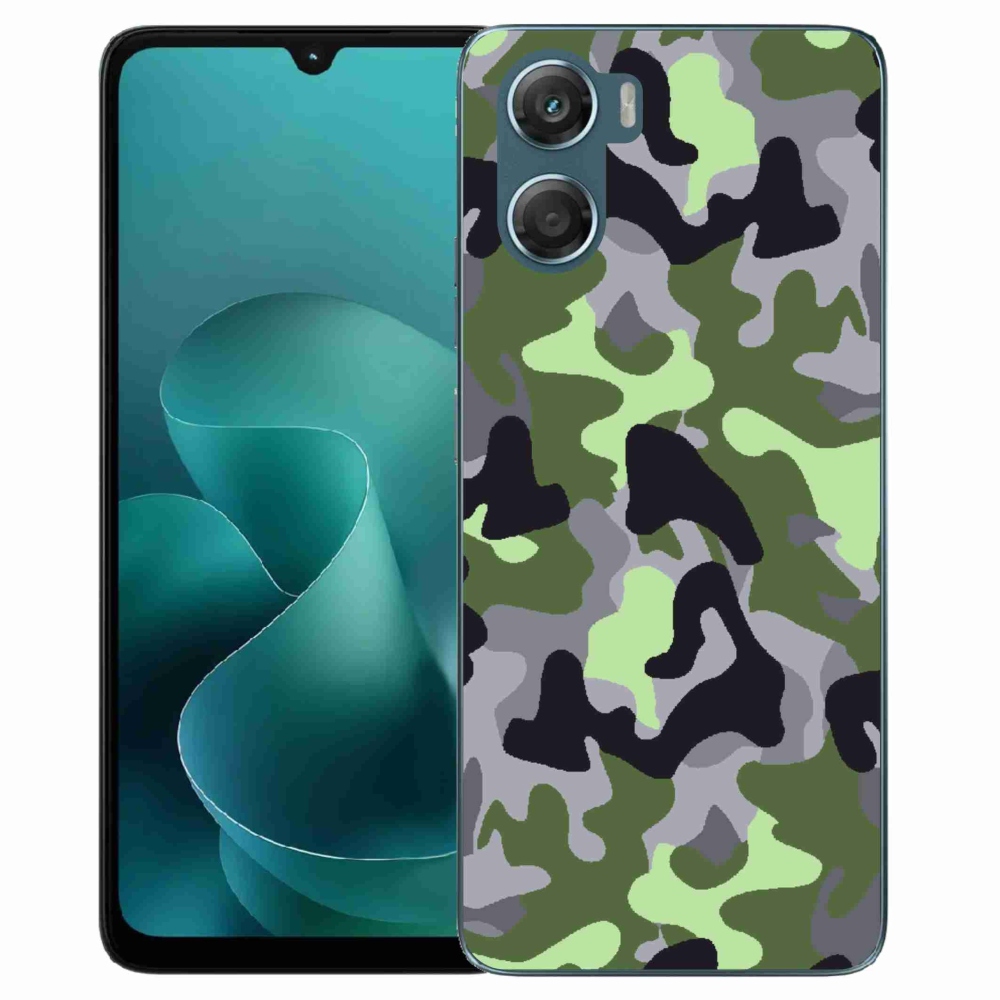 Gélový kryt mmCase na Motorola G06/G06 Power - maskáčový vzor 7