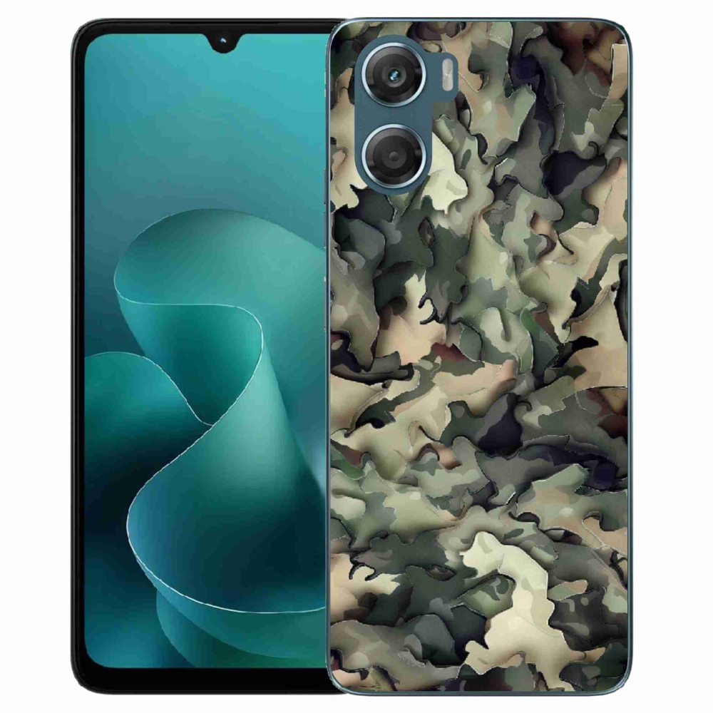 Gélový kryt mmCase na Motorola G06/G06 Power - maskáčový vzor 9