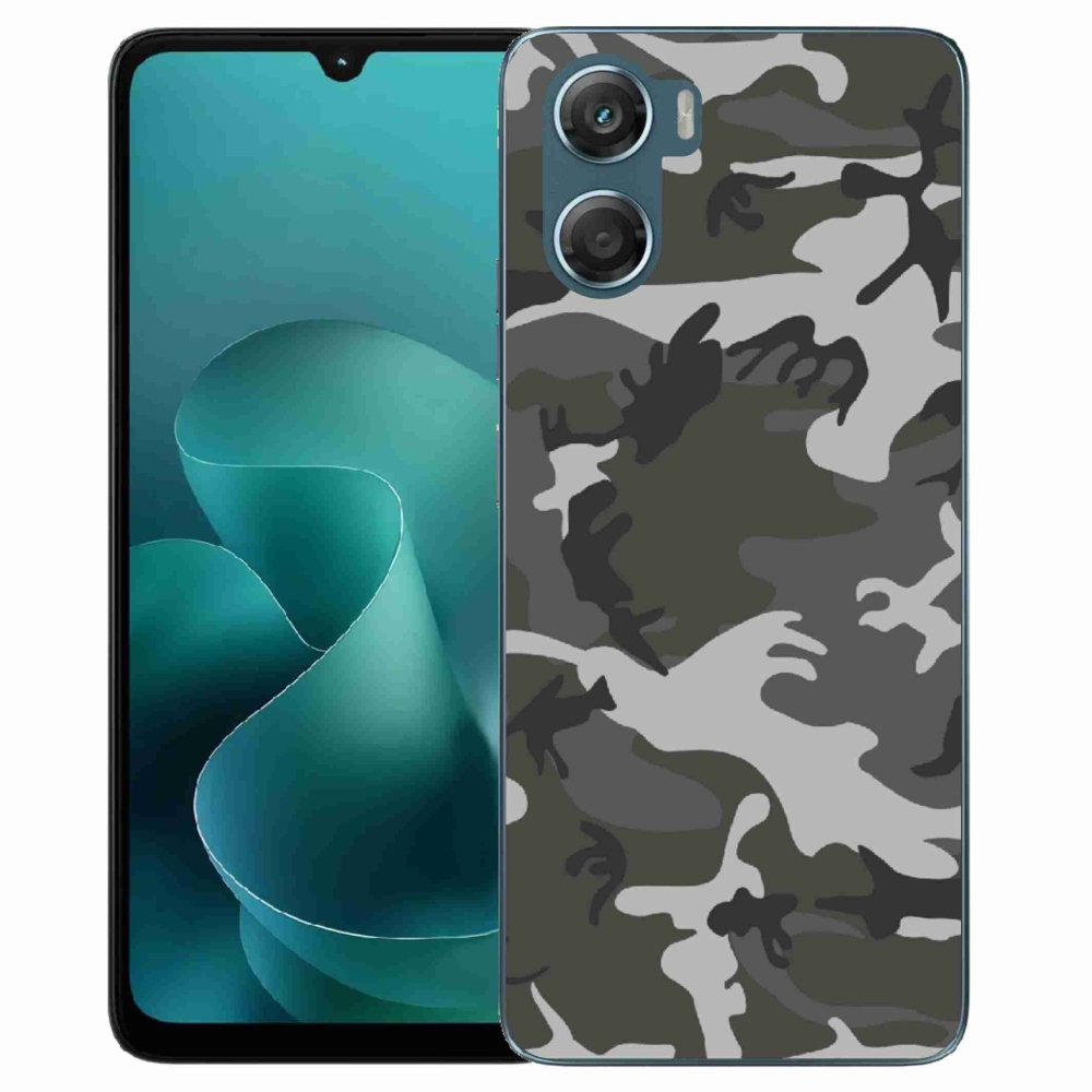 Gélový kryt mmCase na Motorola G06/G06 Power - maskáčový vzor