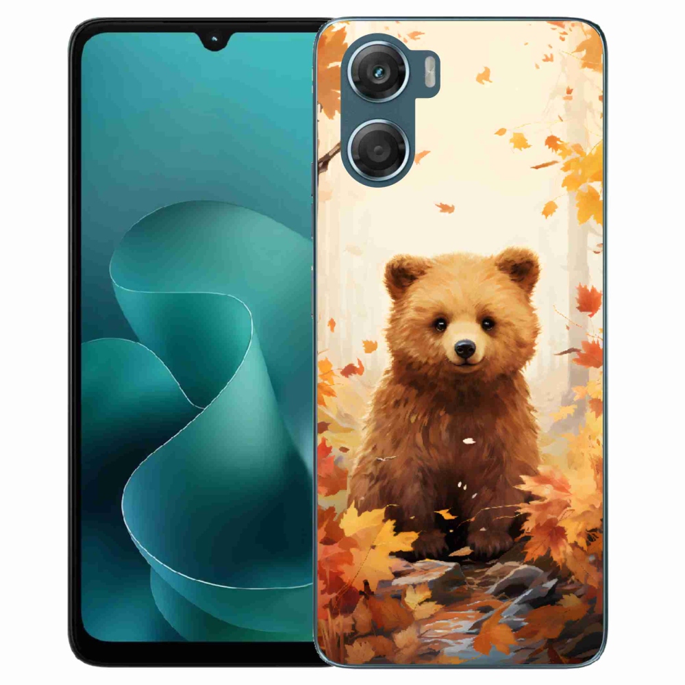 Gélový kryt mmCase na Motorola G06/G06 Power - medveď v lese