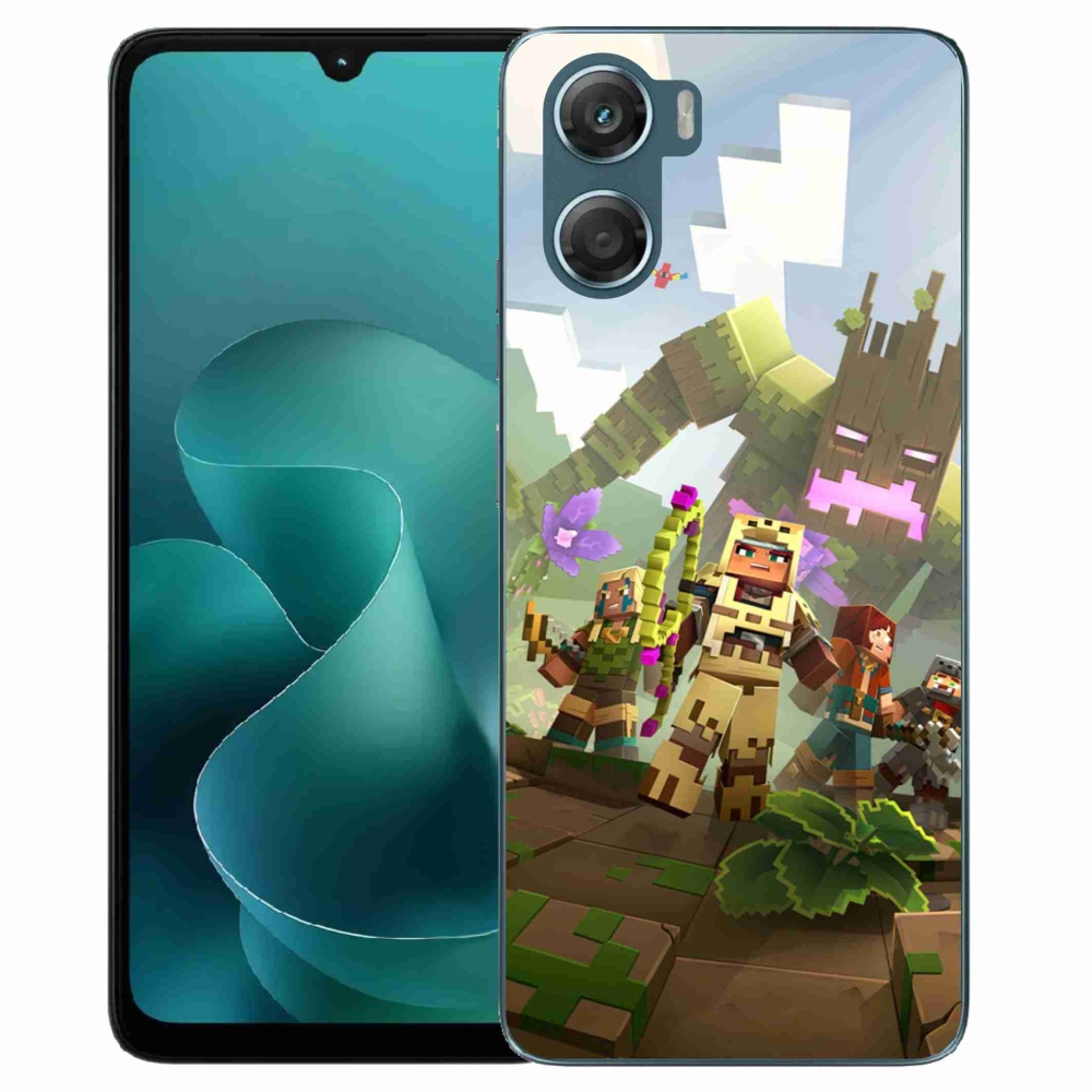 Gélový kryt mmCase na Motorola G06/G06 Power - minecraft 1