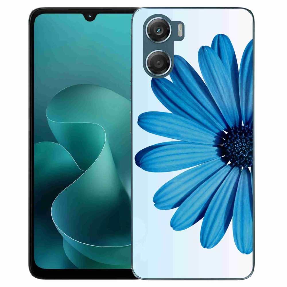 Gélový kryt mmCase na Motorola G06/G06 Power - modrá margaréta