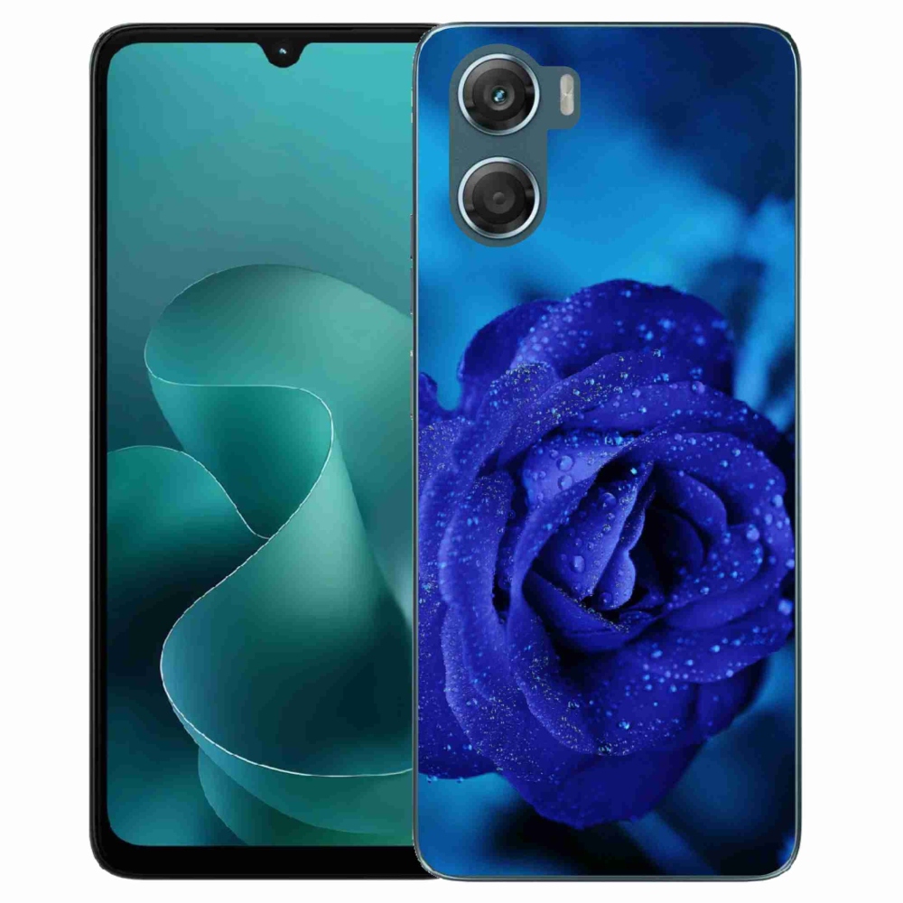 Gélový kryt mmCase na Motorola G06/G06 Power - modrá ruža