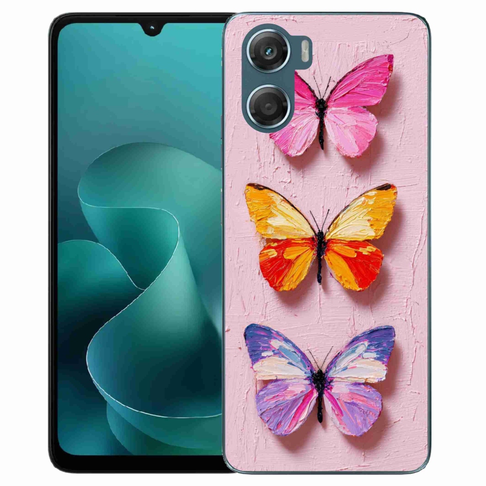 Gélový kryt mmCase na Motorola G06/G06 Power - motýlia trojica