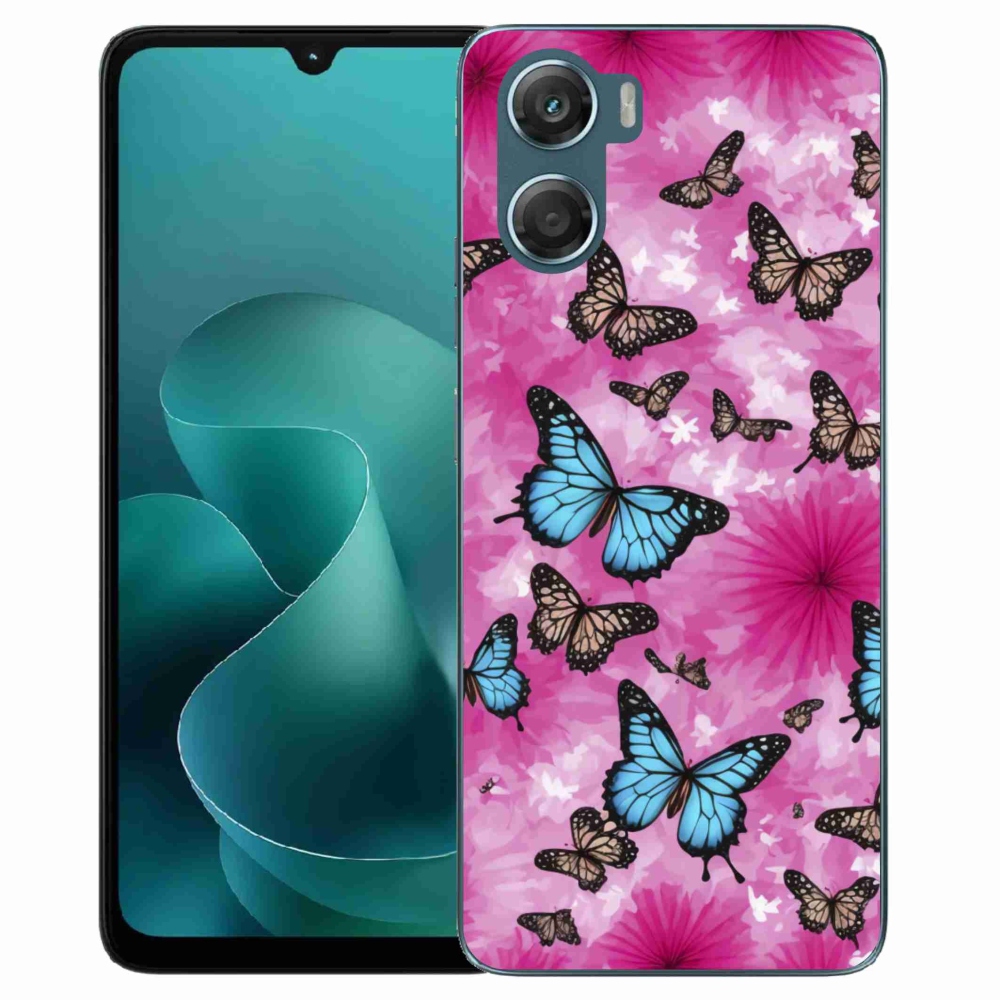 Gélový kryt mmCase na Motorola G06/G06 Power - motýlia záhrada