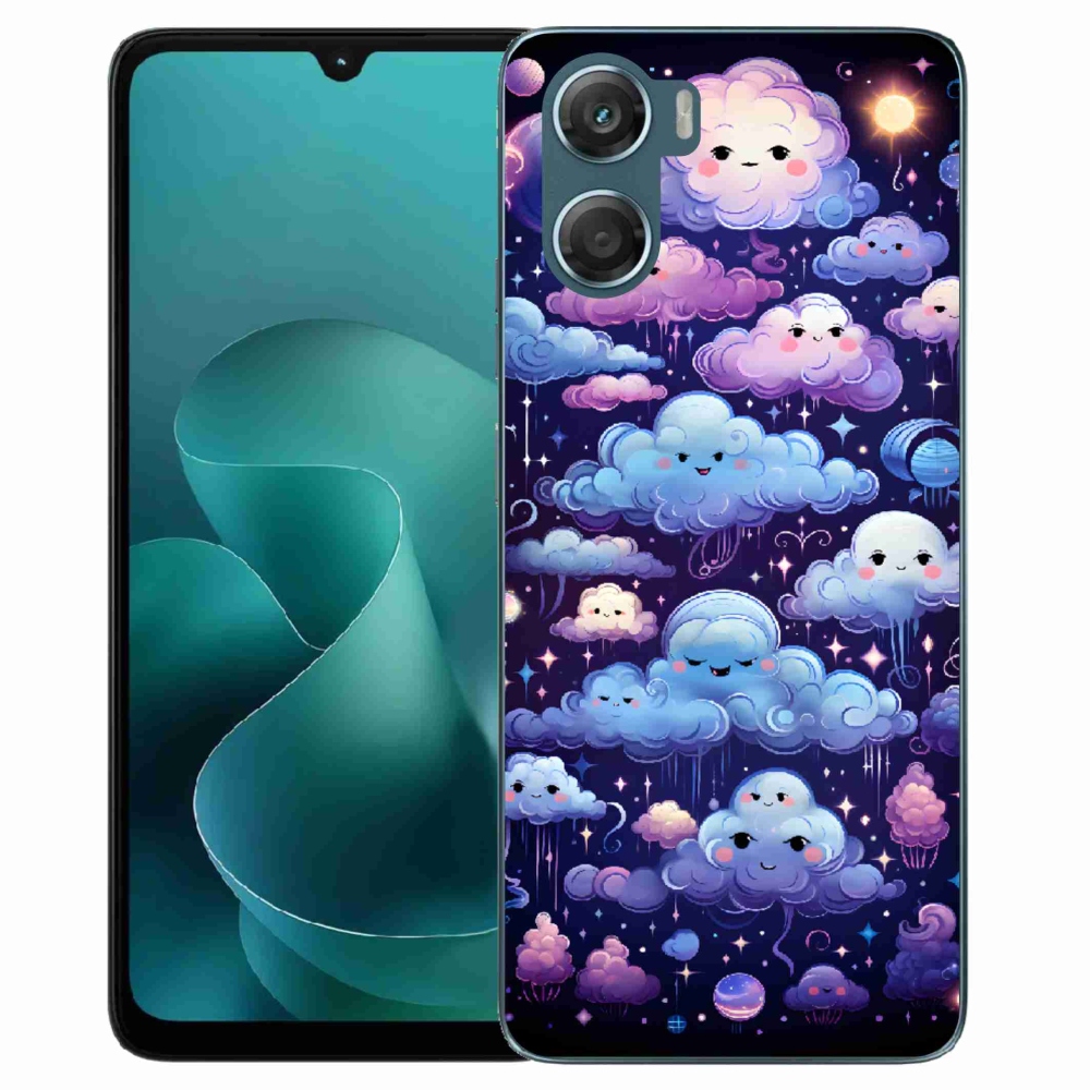 Gélový kryt mmCase na Motorola G06/G06 Power - mráčiky