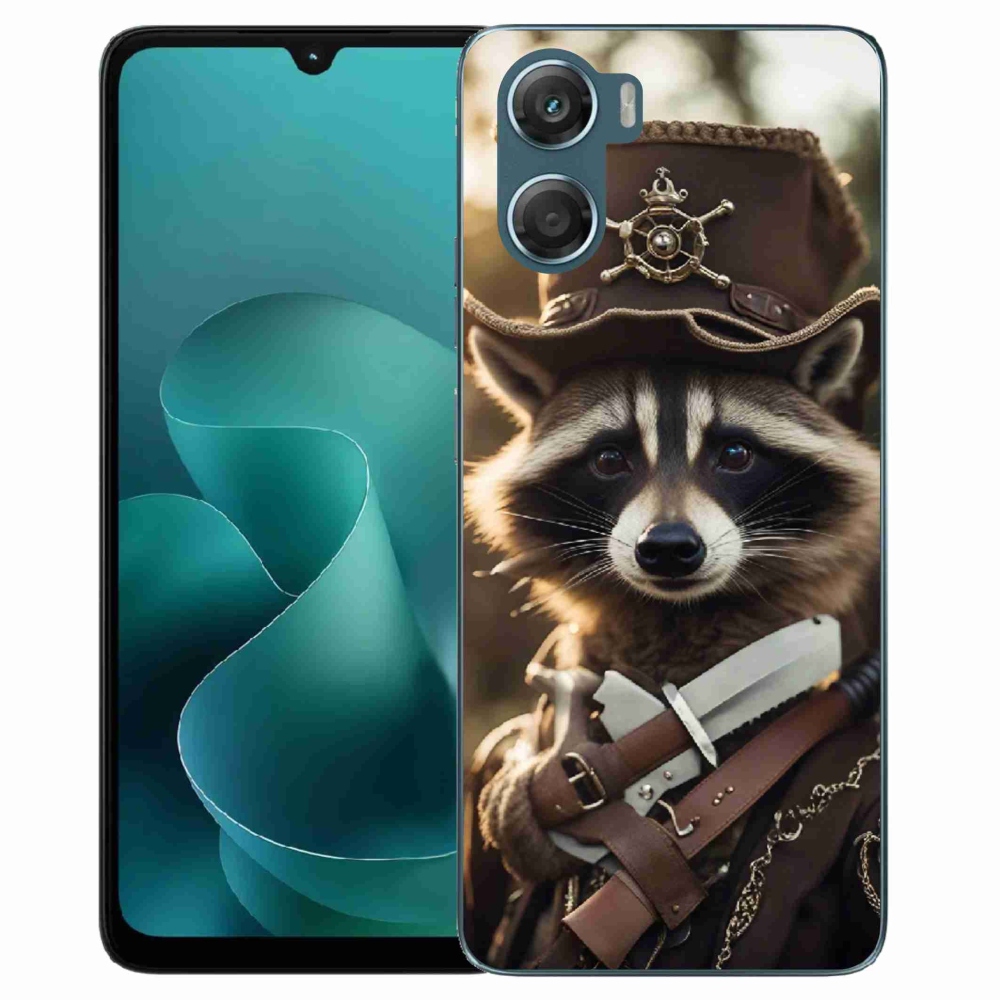 Gélový kryt mmCase na Motorola G06/G06 Power - mýval v uniforme