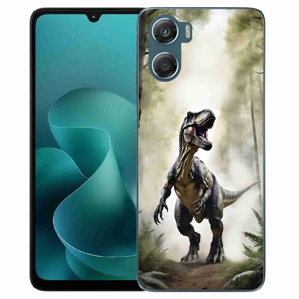 Gélový kryt mmCase na Motorola G06/G06 Power - naštvaný T-Rex