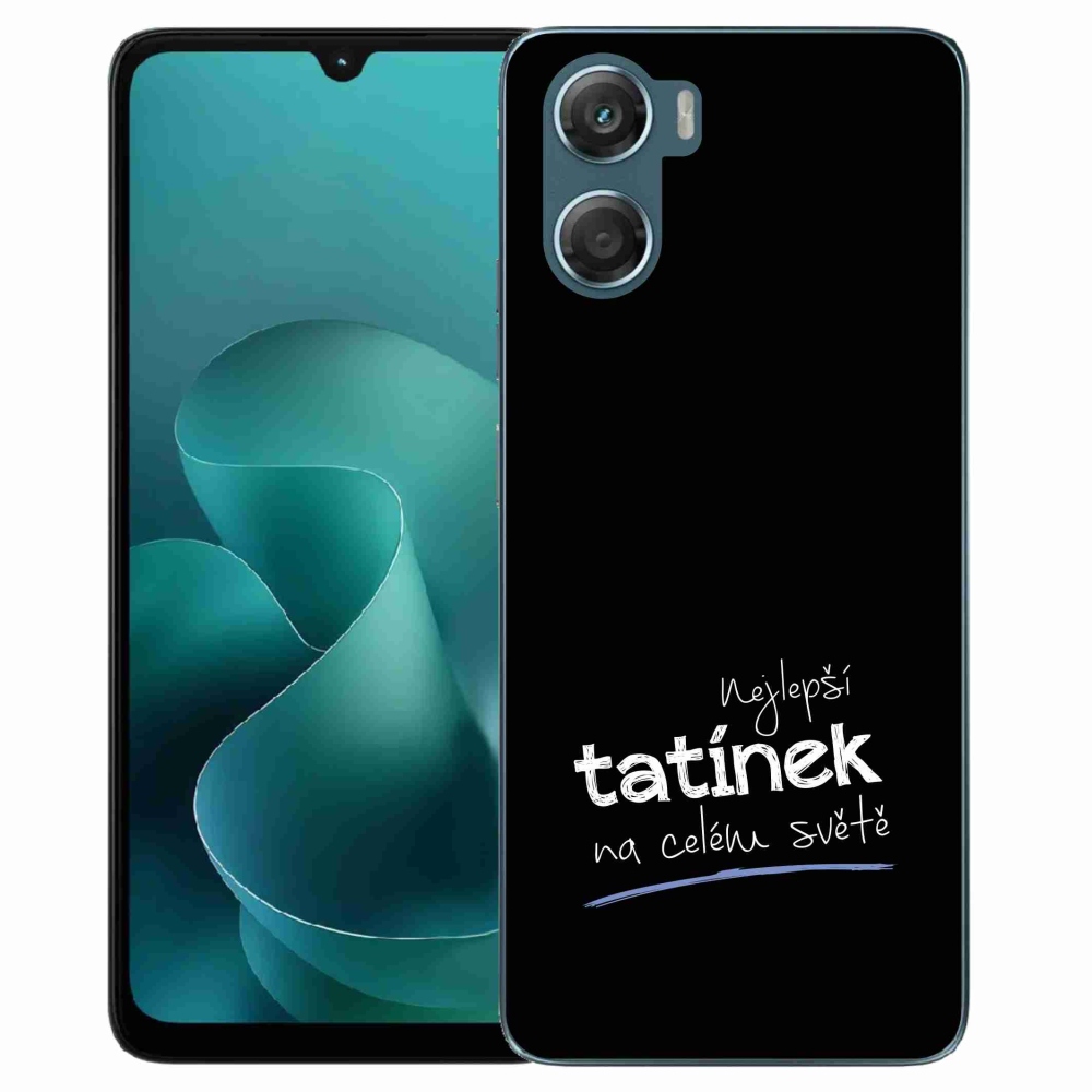 Gélový kryt mmCase na Motorola G06/G06 Power - najlepší otecko 4 čierne pozadie