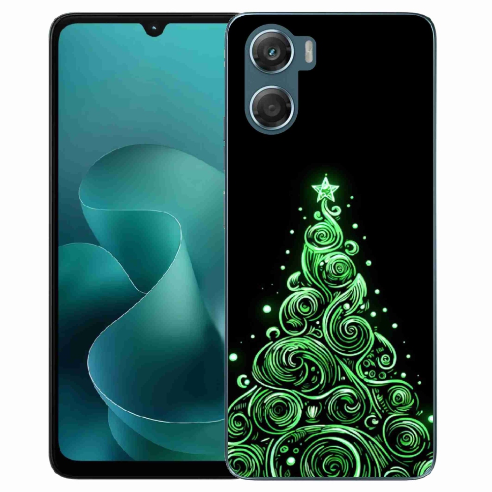 Gélový kryt mmCase na Motorola G06/G06 Power - neónový vianočný stromček 3