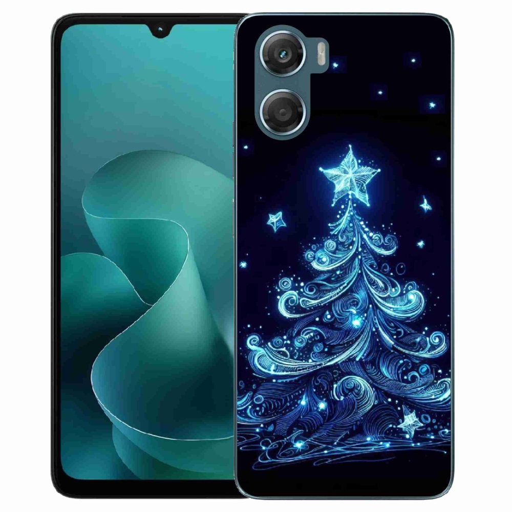 Gélový kryt mmCase na Motorola G06/G06 Power - neónový vianočný stromček 4