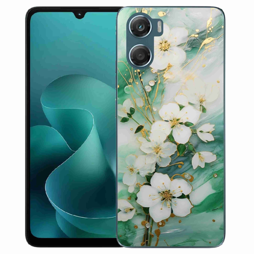 Gélový kryt mmCase na Motorola G06/G06 Power - nežné kvety
