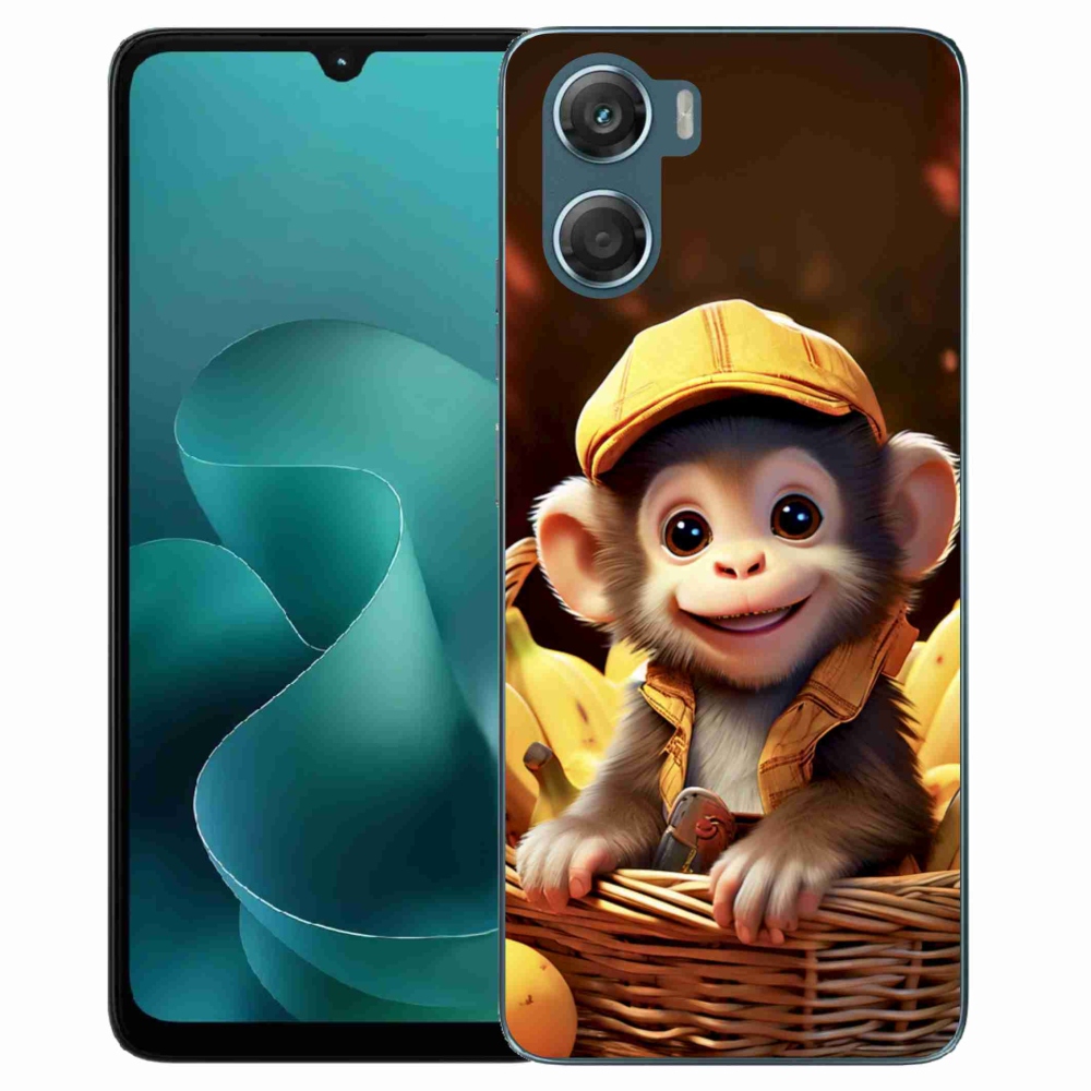 Gélový kryt mmCase na Motorola G06/G06 Power - opice v košíku