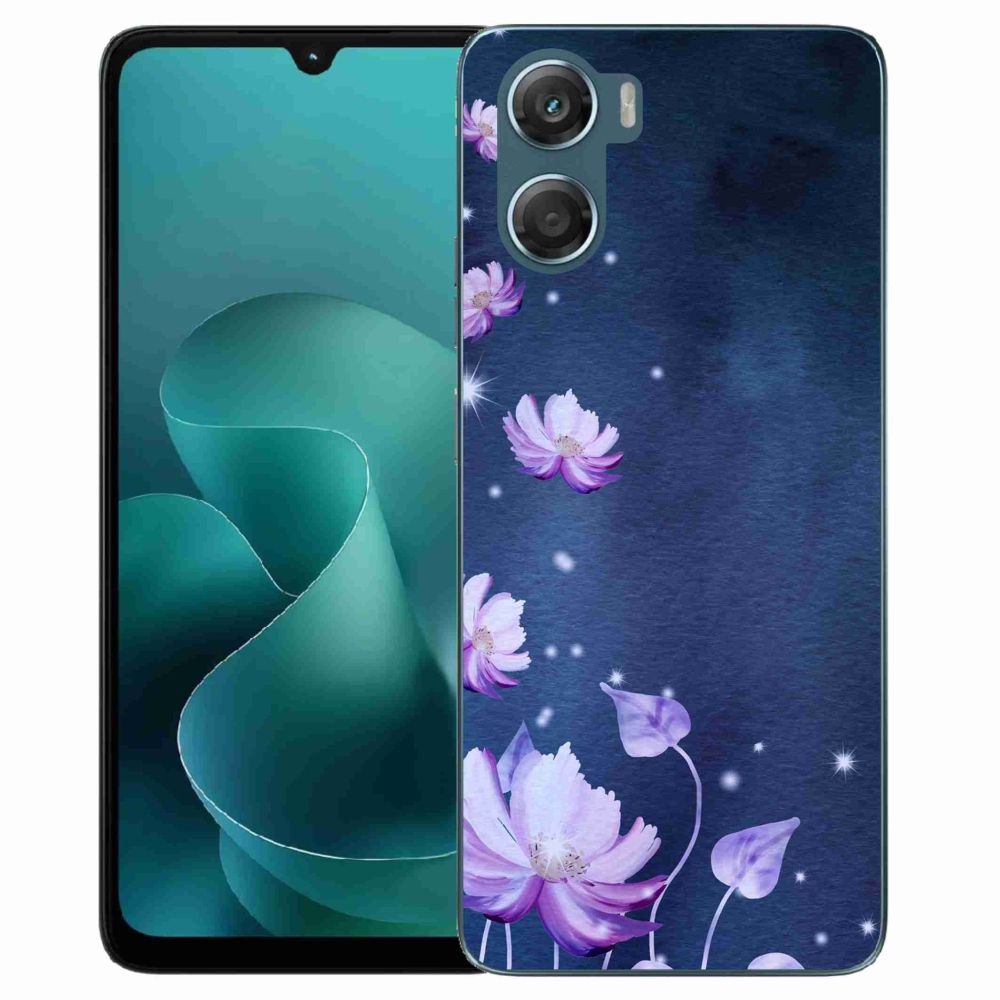 Gélový kryt mmCase na Motorola G06/G06 Power - padajúce kvety
