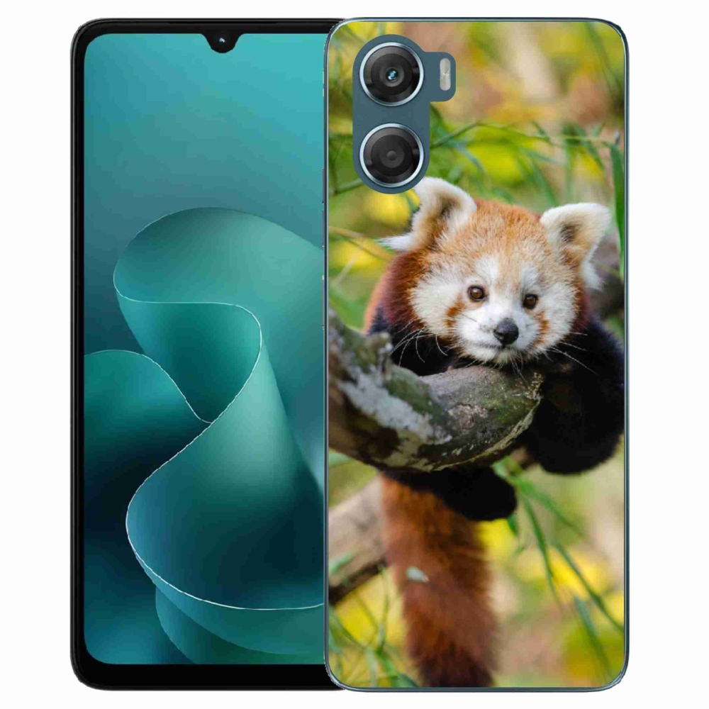 Gélový kryt mmCase na Motorola G06/G06 Power - panda červená