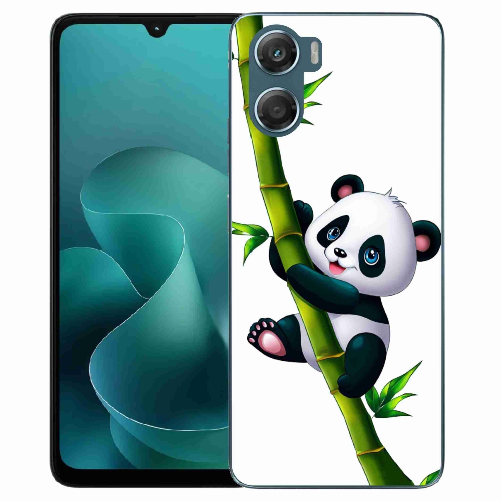 Gélový kryt mmCase na Motorola G06/G06 Power - panda na bambuse