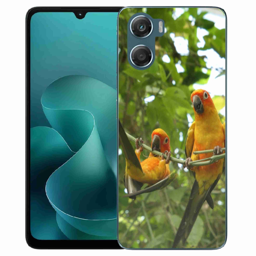 Gélový kryt mmCase na Motorola G06/G06 Power - papagáje aratingy