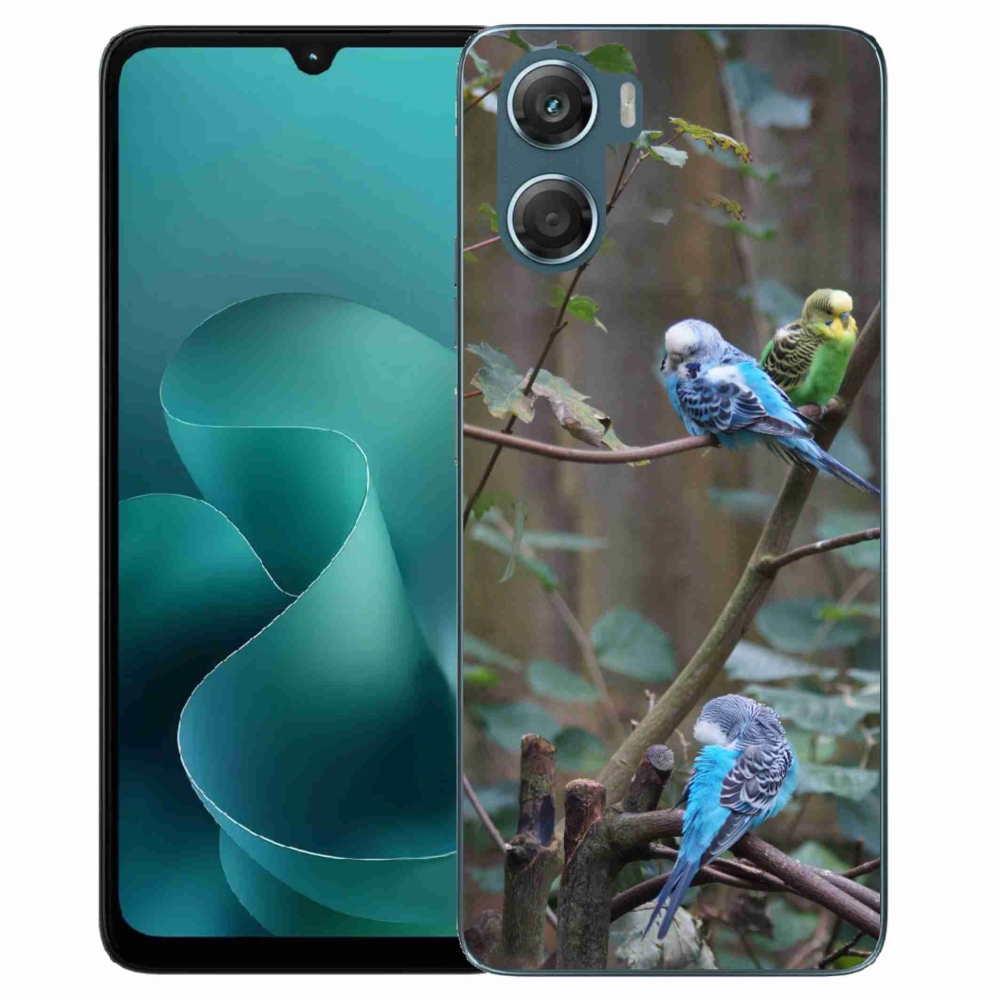 Gélový kryt mmCase na Motorola G06/G06 Power - papagáje na vetve