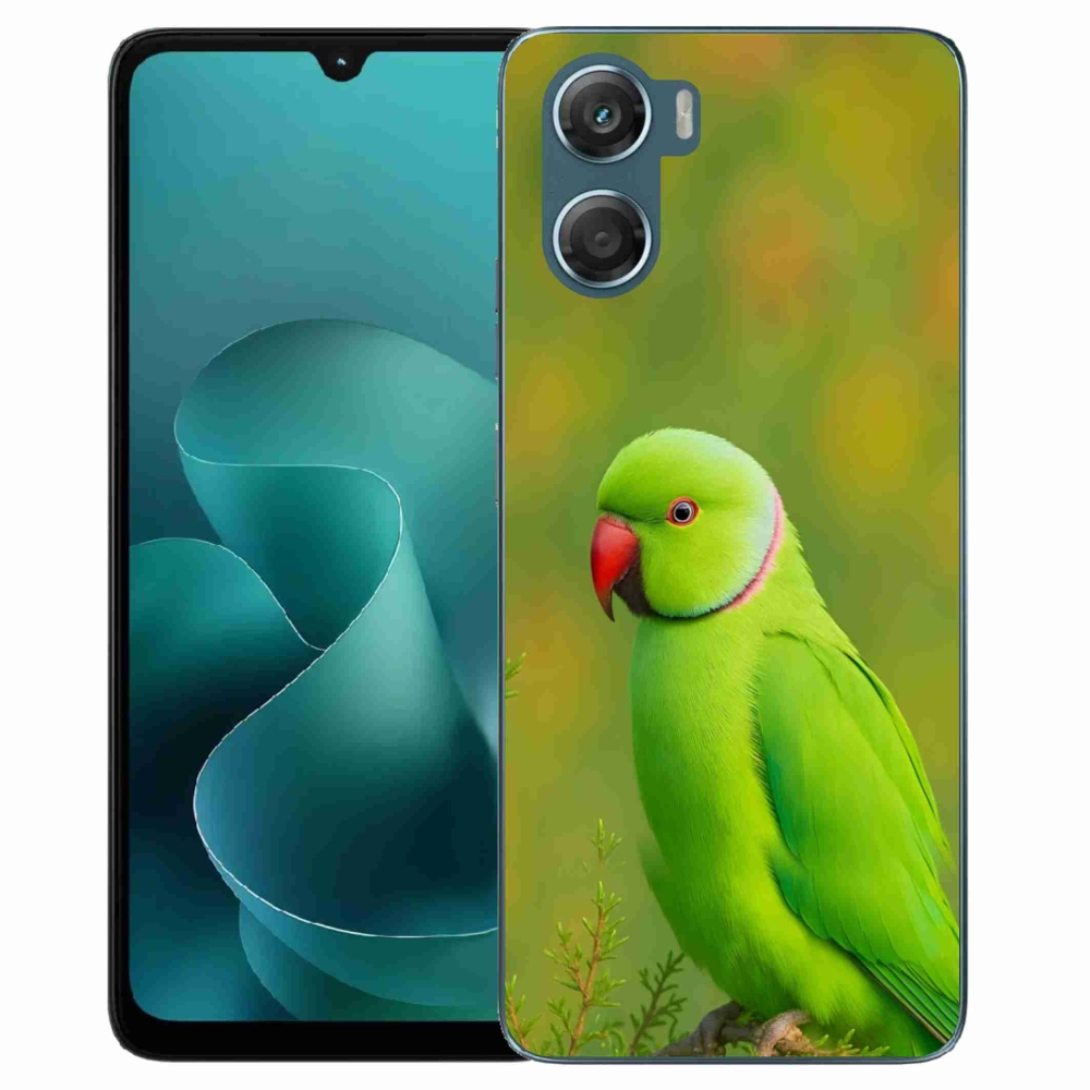 Gélový kryt mmCase na Motorola G06/G06 Power - papagáj Alexandr 2