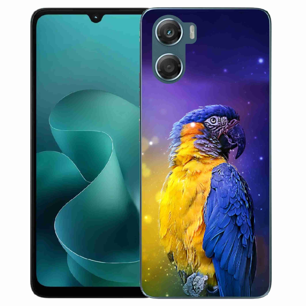 Gélový kryt mmCase na Motorola G06/G06 Power - papagáj ara 1