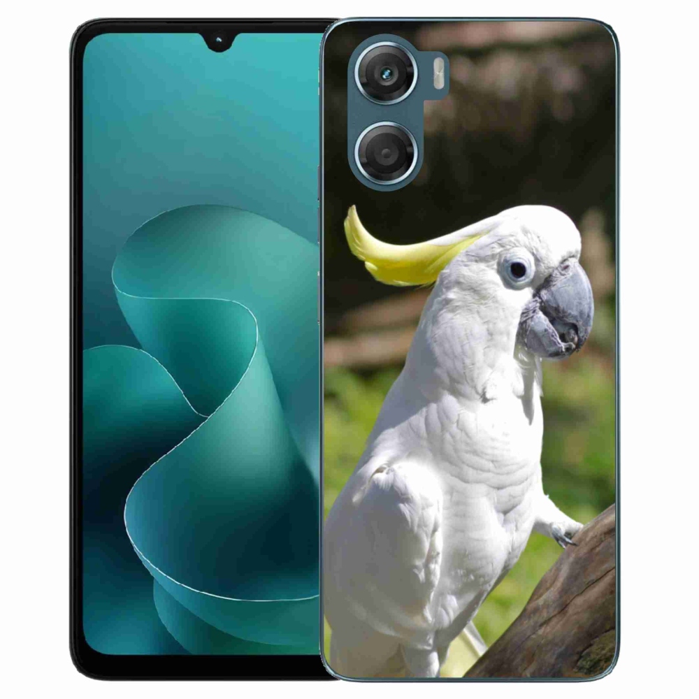 Gélový kryt mmCase na Motorola G06/G06 Power - papagáj kakadu 2
