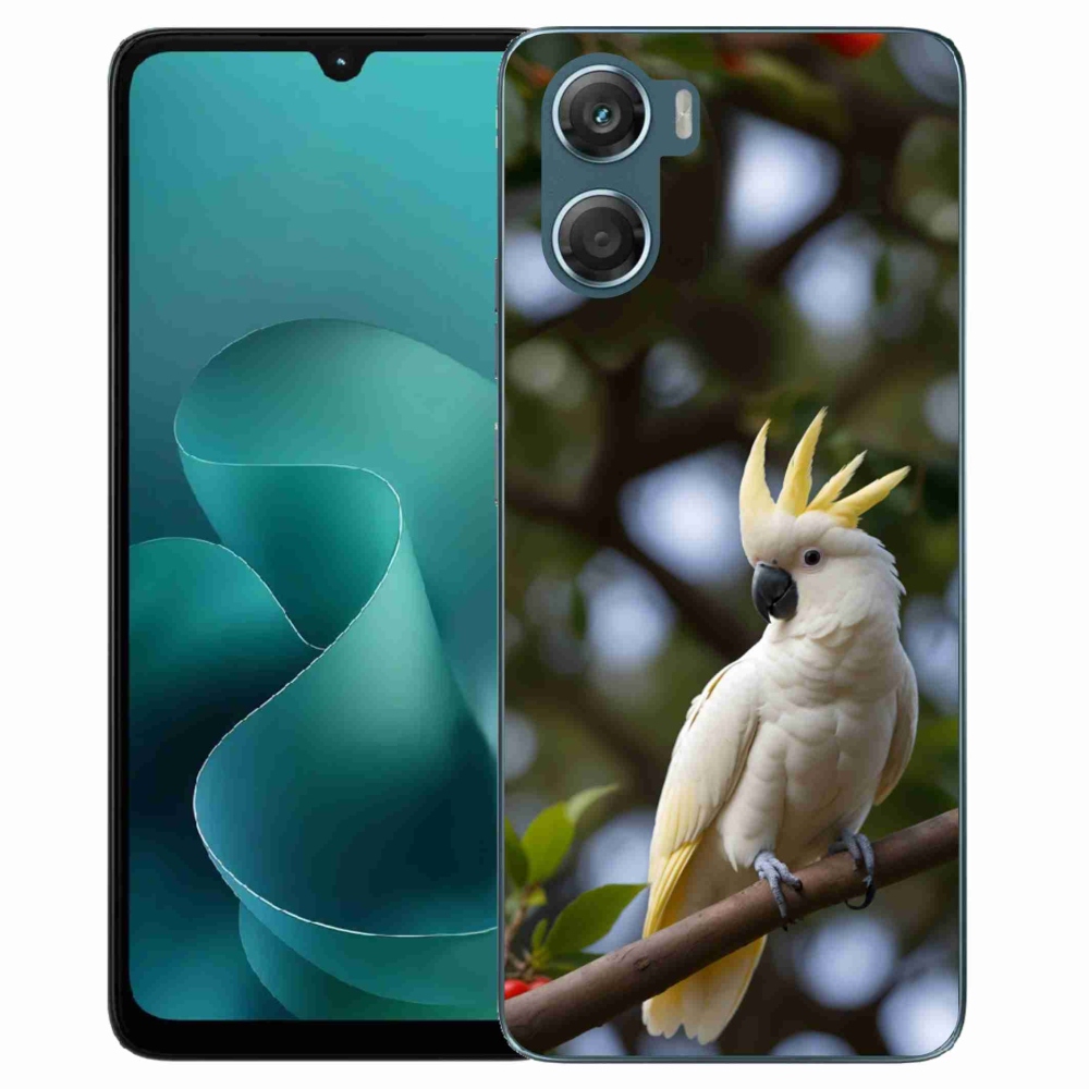 Gélový kryt mmCase na Motorola G06/G06 Power - papagáj kakadu 3