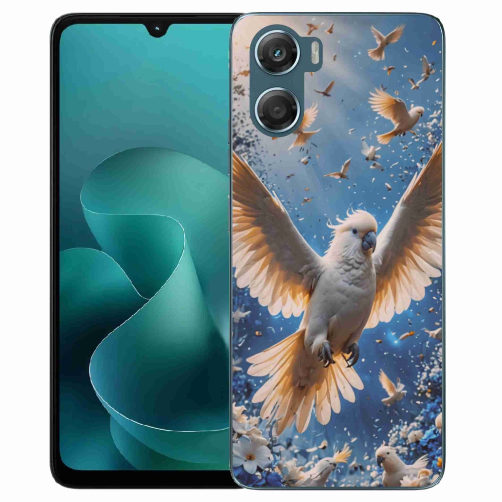 Gélový kryt mmCase na Motorola G06/G06 Power - papagáj kakadu