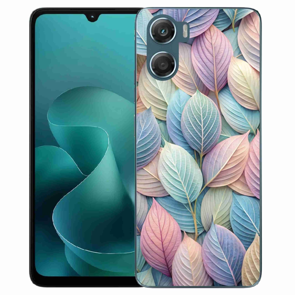 Gélový kryt mmCase na Motorola G06/G06 Power - pastelové listy