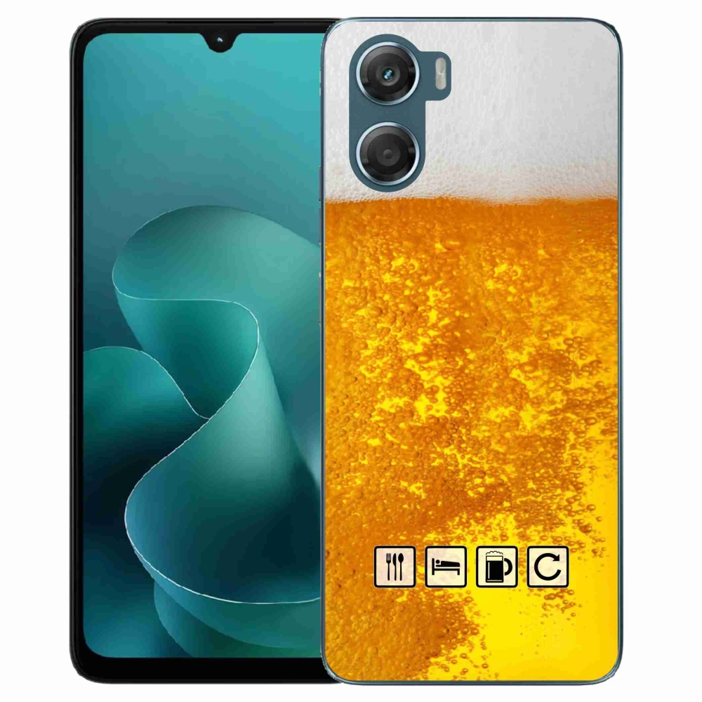 Gélový kryt mmCase na Motorola G06/G06 Power - pivný motív 3