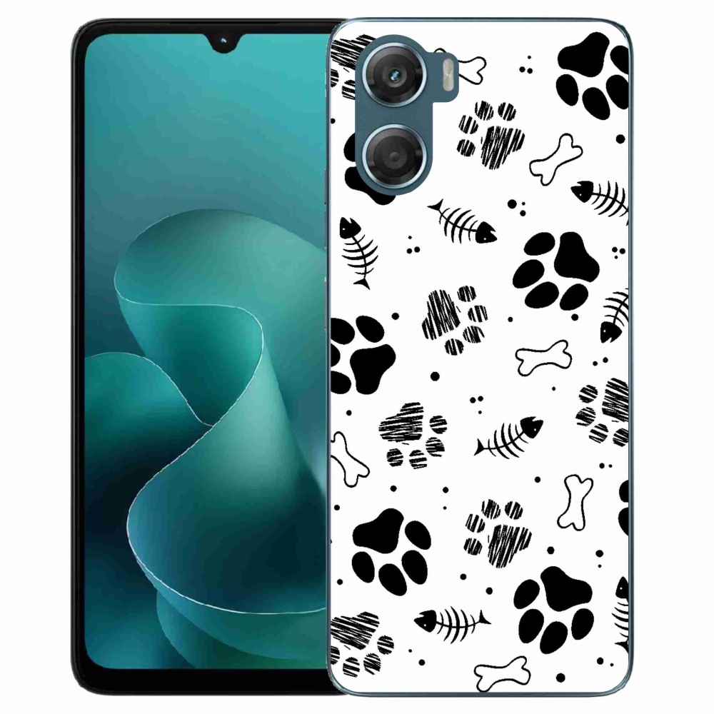 Gélový kryt mmCase na Motorola G06/G06 Power - psie labky 1