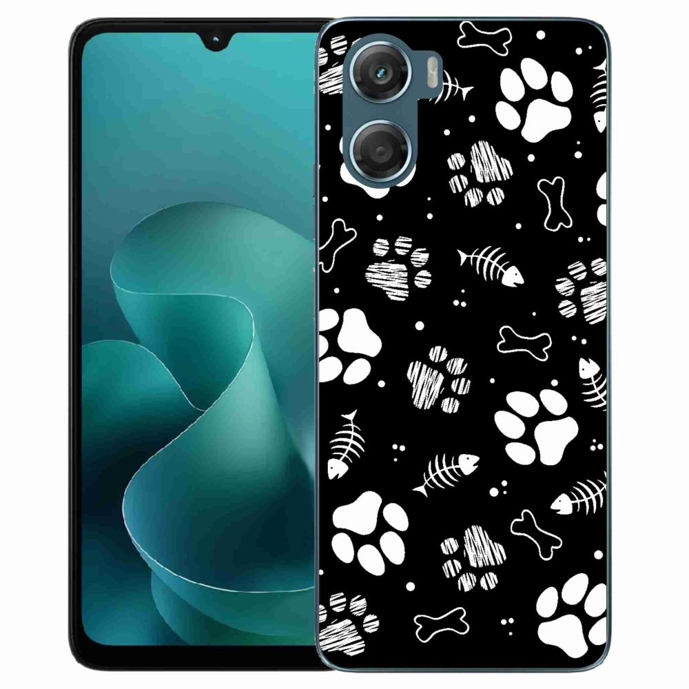 Gélový kryt mmCase na Motorola G06/G06 Power - psie labky