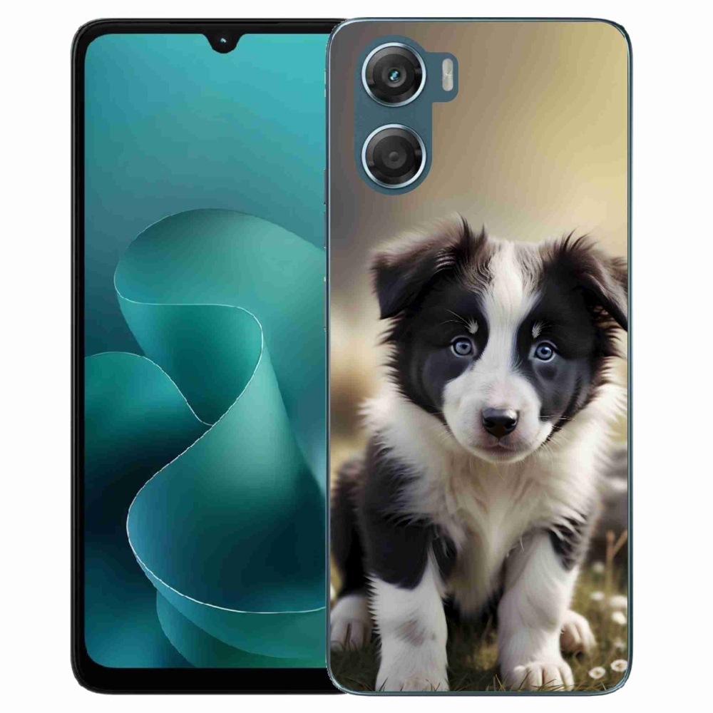 Gélový kryt mmCase na Motorola G06/G06 Power - roztomilá border kólia