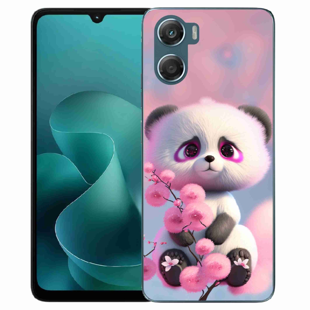 Gélový kryt mmCase na Motorola G06/G06 Power - roztomilá panda 1