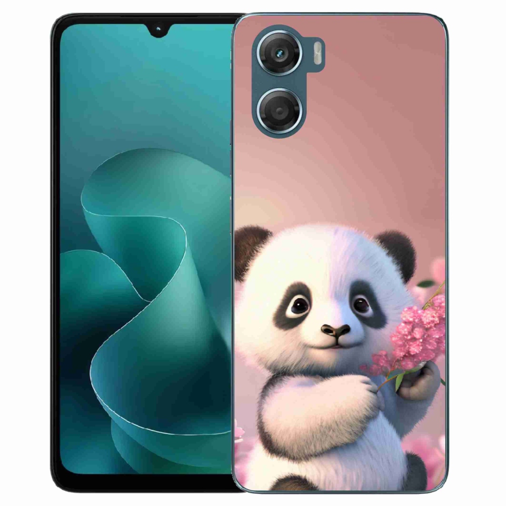 Gélový kryt mmCase na Motorola G06/G06 Power - roztomilá panda