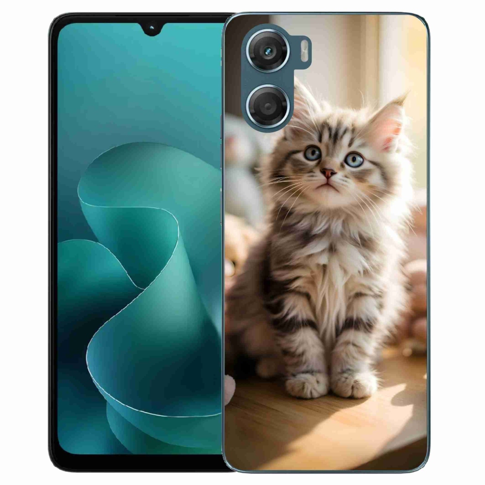 Gélový kryt mmCase na Motorola G06/G06 Power - roztomilé mačiatko 10